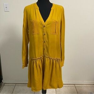 Maeve by Anthropologie Bohemian Dress Marigold Size 6